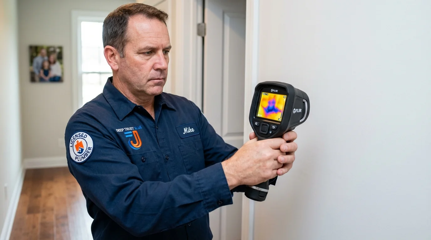 Thermal imaging leak detection by Johns Plumbing LLC in Saint James